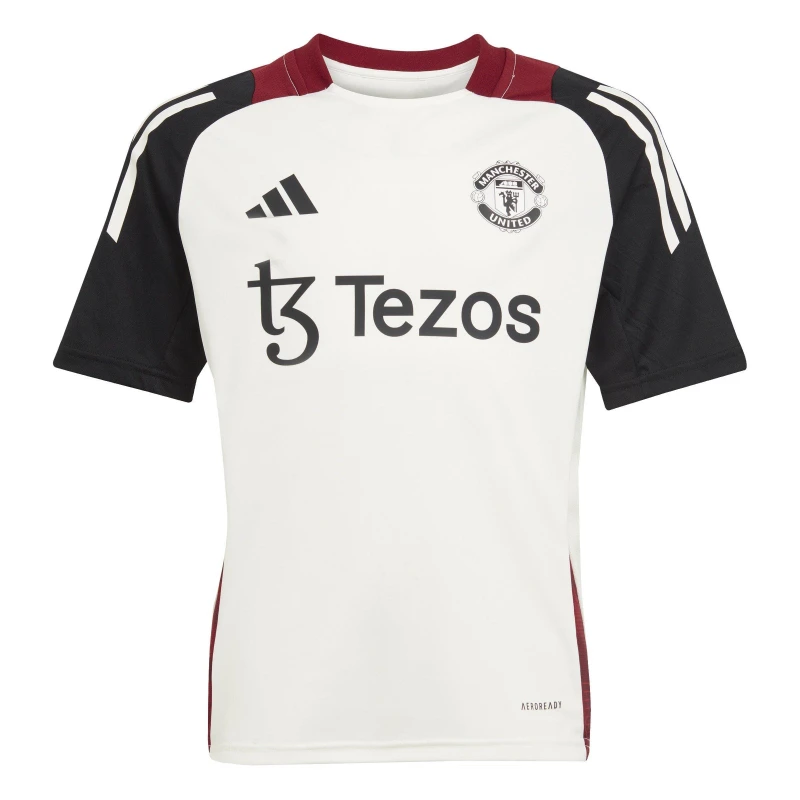 Image of adidas Manchester United Training Shirt 2025 Juniors - Beige Beige 9 - 10 Years