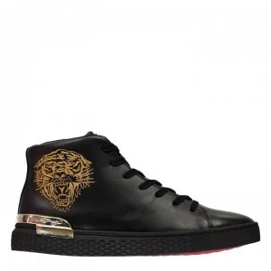 Image of Ed Hardy Beast Hi Tops - Black/Gold