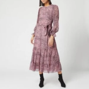 Image of Whistles Womens Wild Cat Tiered Dress - Multi - UK 8