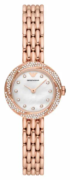 Image of Emporio Armani AR11474 Womens Mother-of-Pearl Dial Rose Watch