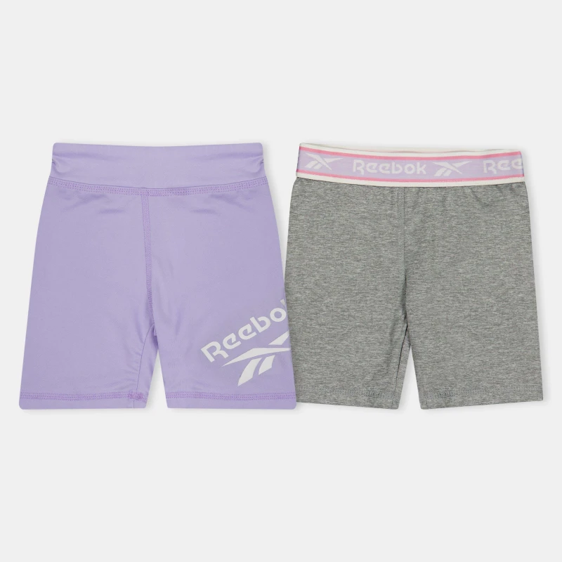 Image of Reebok Kids Jersey Jogger Shorts Lavender female 2-3 Yrs