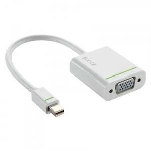 Image of Leitz White Complete Mini DisplayPort to VGA Adapter 63090001