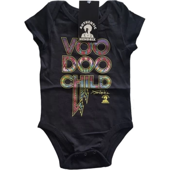 Image of Jimi Hendrix - Voodoo Child Kids 0-3 Months Babywear - Black