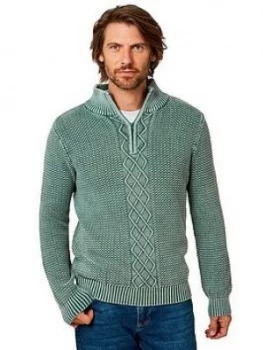 Image of Joe Browns Comfortable And Cool Knit - Green , Green Size M Men