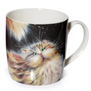 Image of Kim Haskins Rainbow Cat Porcelain Mug
