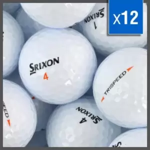 Image of Srixon Trispeed Lake Balls - 12 Grade A Recycled Golf Balls - White
