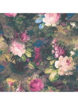 Image of Woodchip & Magnolia Ava Marika Electric Wallpaper