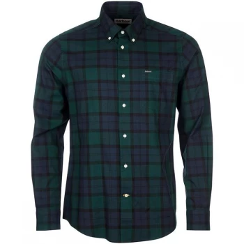 Image of Barbour Wetherham Tailored Shirt - Black BK71