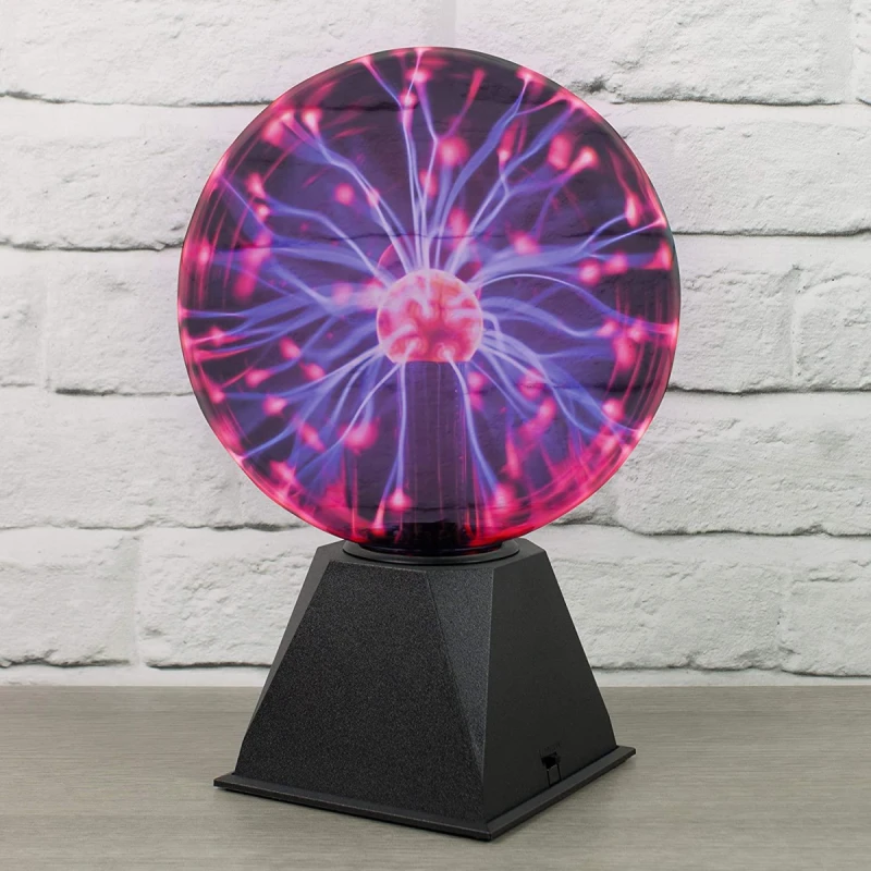 Image of GLOBAL GIZMOS 48980 8" Magic Plasma Ball - Black 5025301489809