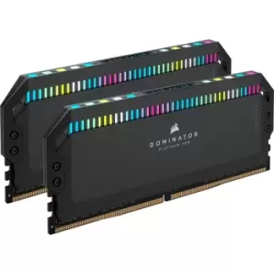 Image of Corsair DOMINATOR PLATINUM RGB 64GB (2x32GB) DDR5 5200MHz C40 Memory Kit - Black - CMT64GX5M2B5200C40
