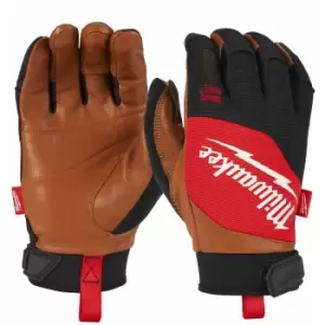 Image of Milwaukee 4932471914 Hybrid Leather Gloves - Size XL