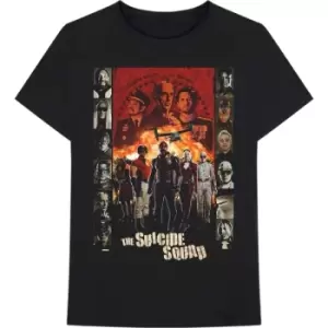Image of The Suicide Squad - Team Poster Unisex XX-Large T-Shirt - Black