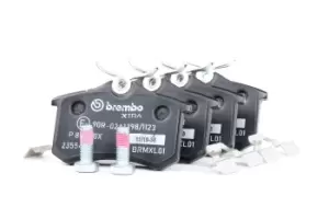 Image of BREMBO Brake pad set XTRA LINE P 85 020X Brake pads,Brake pad set, disc brake VW,AUDI,FORD,Golf IV Schragheck (1J1),Golf V Schragheck (1K1),POLO (9N_)