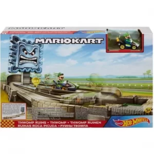 Image of Hot Wheels Mario kart Thwomp Ruins Track Playset