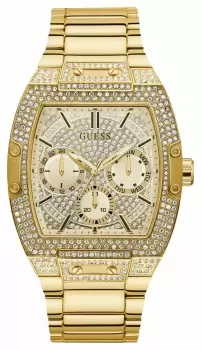 Image of Guess GW0094G2 PHOENIX Mens Gold-Colour Plated Crystal Set Watch