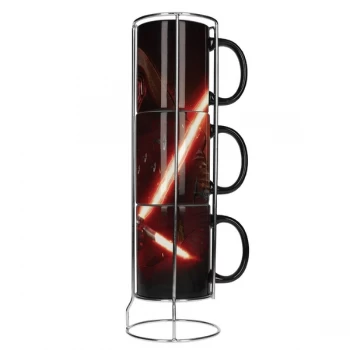 Image of Kylo Lightsaber (Star Wars) 3 Stackable Mugs