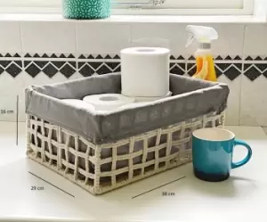 Image of Cotton Rope Storage Basket Large 38 x 29 x 16 cm