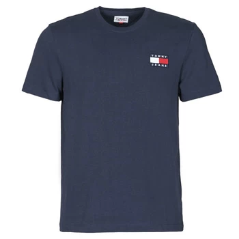 Image of Tommy Jeans TJM TOMMY BADGE TEE mens T shirt in Blue - Sizes S,M,L,XL,XS