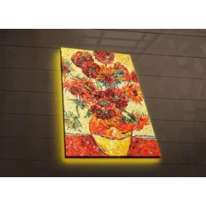Image of 4570DACT-53 Multicolor Decorative LED Lighted Canvas Painting
