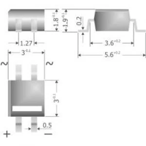 Image of Diode bridge Diotec MYS80 MicroDIL 160 V 0.5 A