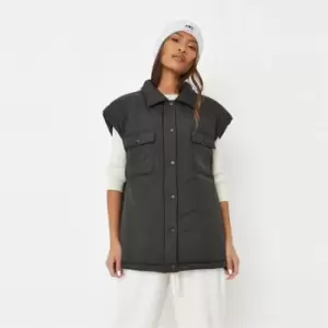 Image of Missguided Floral Puff Sleeve Tea Dress - Black