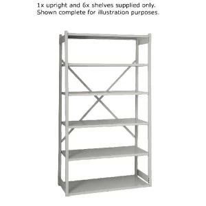 Image of Bisley Shelving Extension Kit W1000xD460mm Grey BY838033
