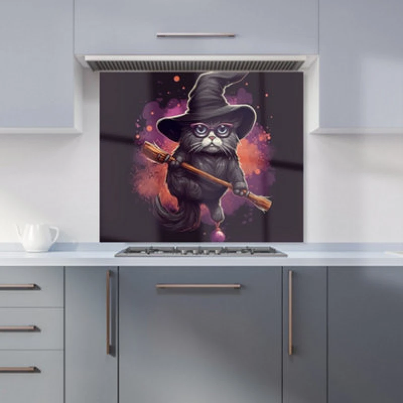 Image of Warren Reed - Designer White Brown & Blue Geometric Pattern Tea Towel Blue Unisex