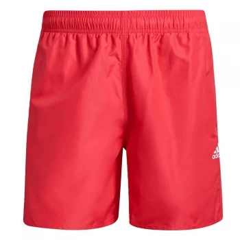 Image of adidas Solid Swim Shorts Mens - Power Pink