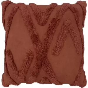 Image of Kamjo Geometric Tufted Cushion Red - Red - Furn.