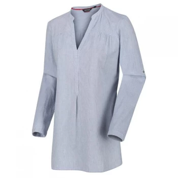 Image of Regatta Maelie Long Sleeve Shirt - TickinStripe