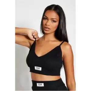 Image of I Saw It First Reclaim Sustainable Staples Rib Bralet - Black
