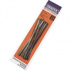 Image of Draper Wood Cutting Junior Hacksaw Blades 6" / 150mm 14tpi Pack of 10