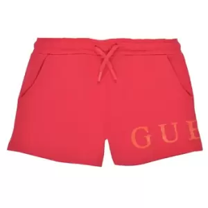 Image of Guess K1GD08-KAN00-C448 Girls Childrens shorts in Red. Sizes available:2 ans,3 ans,4 ans