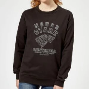 Image of Game of Thrones House Stark Womens Sweatshirt - Black - 5XL