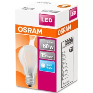 Image of Osram Classic A 60W Frosted Filament ES Bulb - Cool White