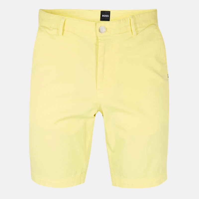 Image of Boss Mens Slice Chino Shorts Bright Yellow male 30W R