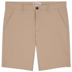 Image of Farah Mens Bassett Chino Shorts Burnt Sand 38