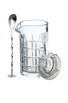 Image of Cut Glass Effect Cocktail Mixing Set, 500ml Gift Boxed