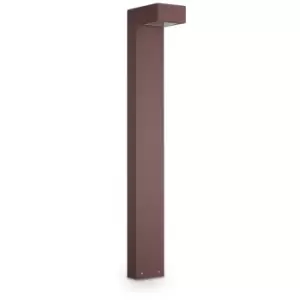 Image of Ideal Lux Sirio - 2 Light Outdoor Bollard Light Coffee IP44