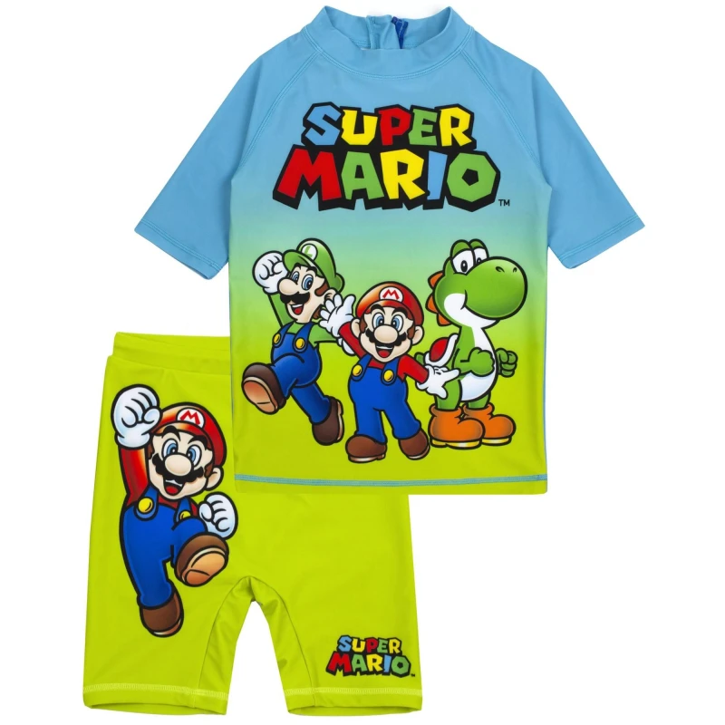 Image of Nintendo 2 Piece Swim Set Blue