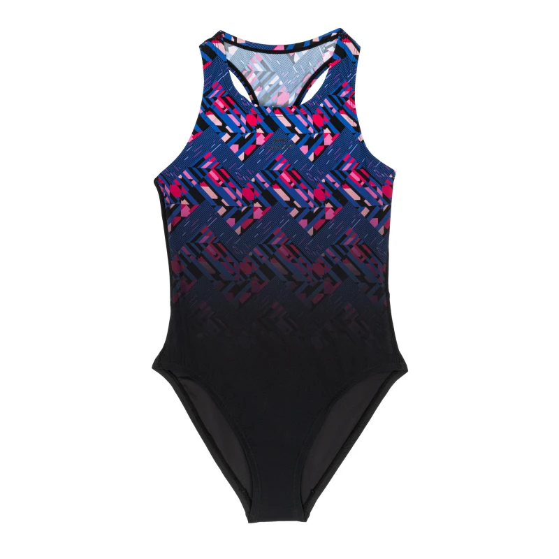 Image of Slazenger Sports Back 1 Piece Swimsuit Juniors - Black 7 - 8 Years