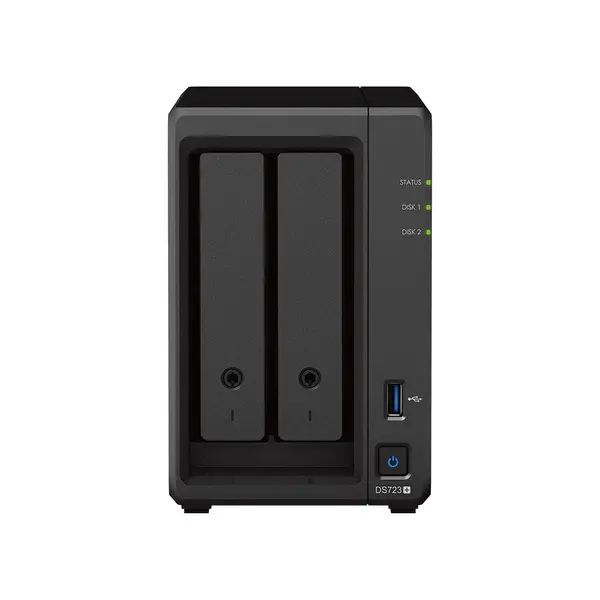 Image of Synology DiskStation DS723+ 2GB RAM with 20TB Installed Storage 2 Bay SATA Desktop NAS Storage DS723+/20TB-IW