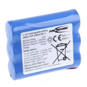 Image of Ansmann 3.635V Lithium-Ion Rechargeable Battery Pack, 10.5Ah