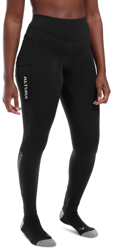 Image of Altura Progel Plus Womens Thermal Waist Tights 12 BLACK - Cycles UK