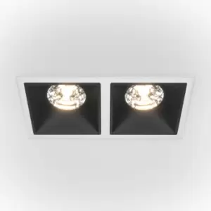 Image of Maytoni Alfa LED Twin Recessed Downlight White, Black, 2350lm, 4000K