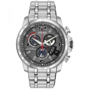 Image of Mens Citizen Chrono Time A-T Alarm Chronograph Radio Controlled Watch
