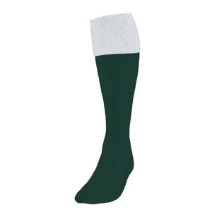 Image of Precision Botlle/White Turnover Football Socks UK Size Junior 12-2
