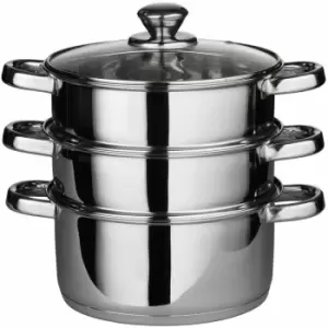 Image of Stainless Steel Steamer with 6 Handles - Premier Housewares