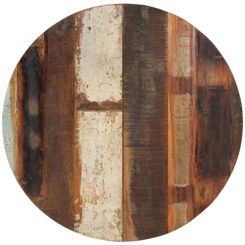 Image of VIDAXL Round Table Top 70cm 15-16mm Solid Reclaimed Wood Vidaxl 8719883793825