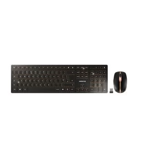 Image of CHERRY DW 9000 SLIM RF Wireless Bluetooth UK Layout Black